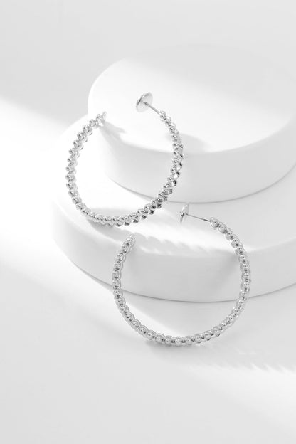 [Luxe Jewels]CLASH HOOP EARRINGS