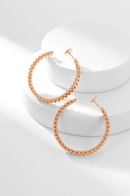 [Luxe Jewels]CLASH HOOP EARRINGS