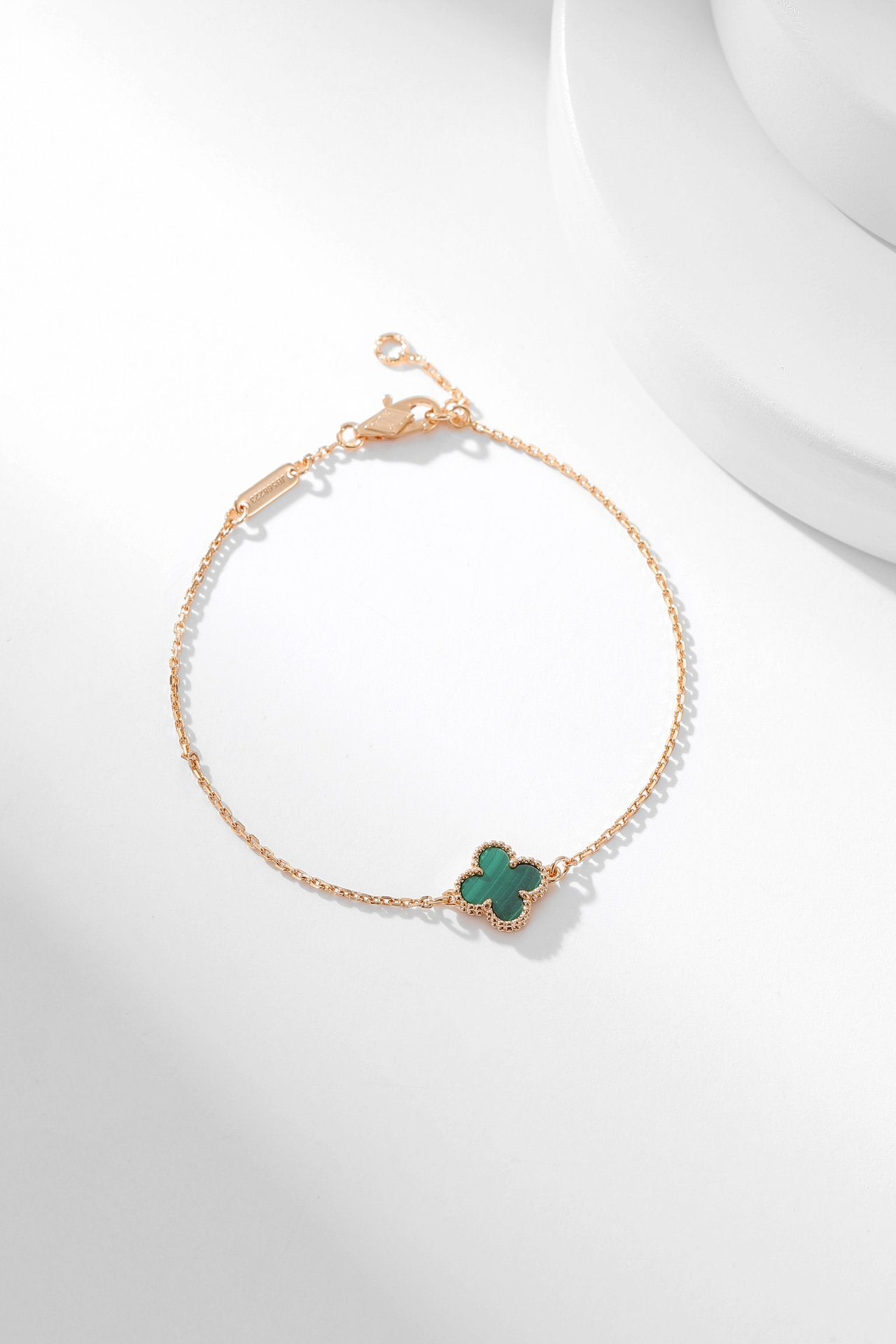 [Luxe Jewels]CLOVER BRACELET MALACHITE 1 MOTIF