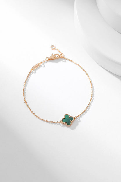 [Luxe Jewels]CLOVER BRACELET MALACHITE 1 MOTIF