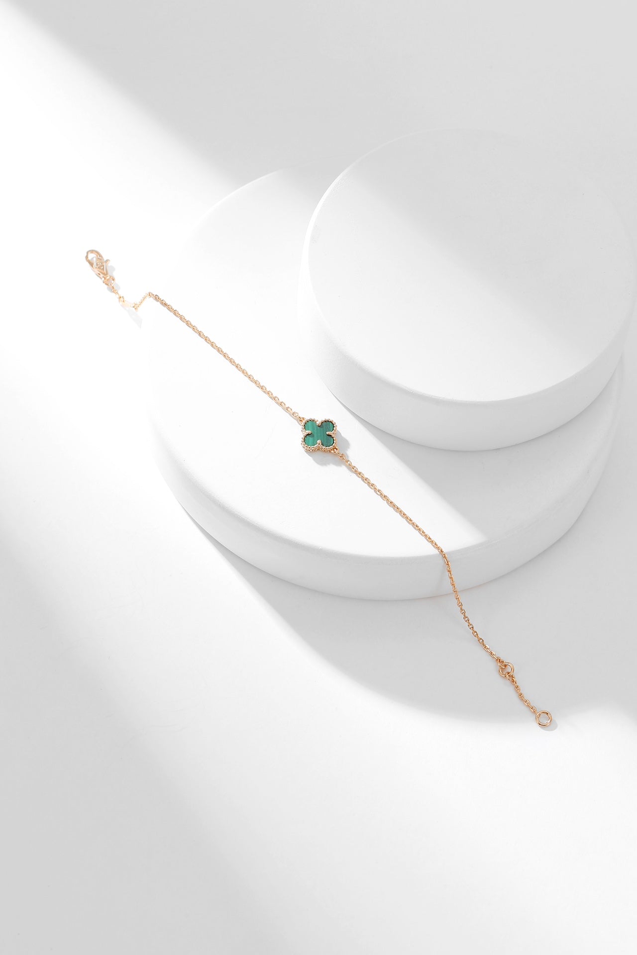 [Luxe Jewels]CLOVER BRACELET MALACHITE 1 MOTIF