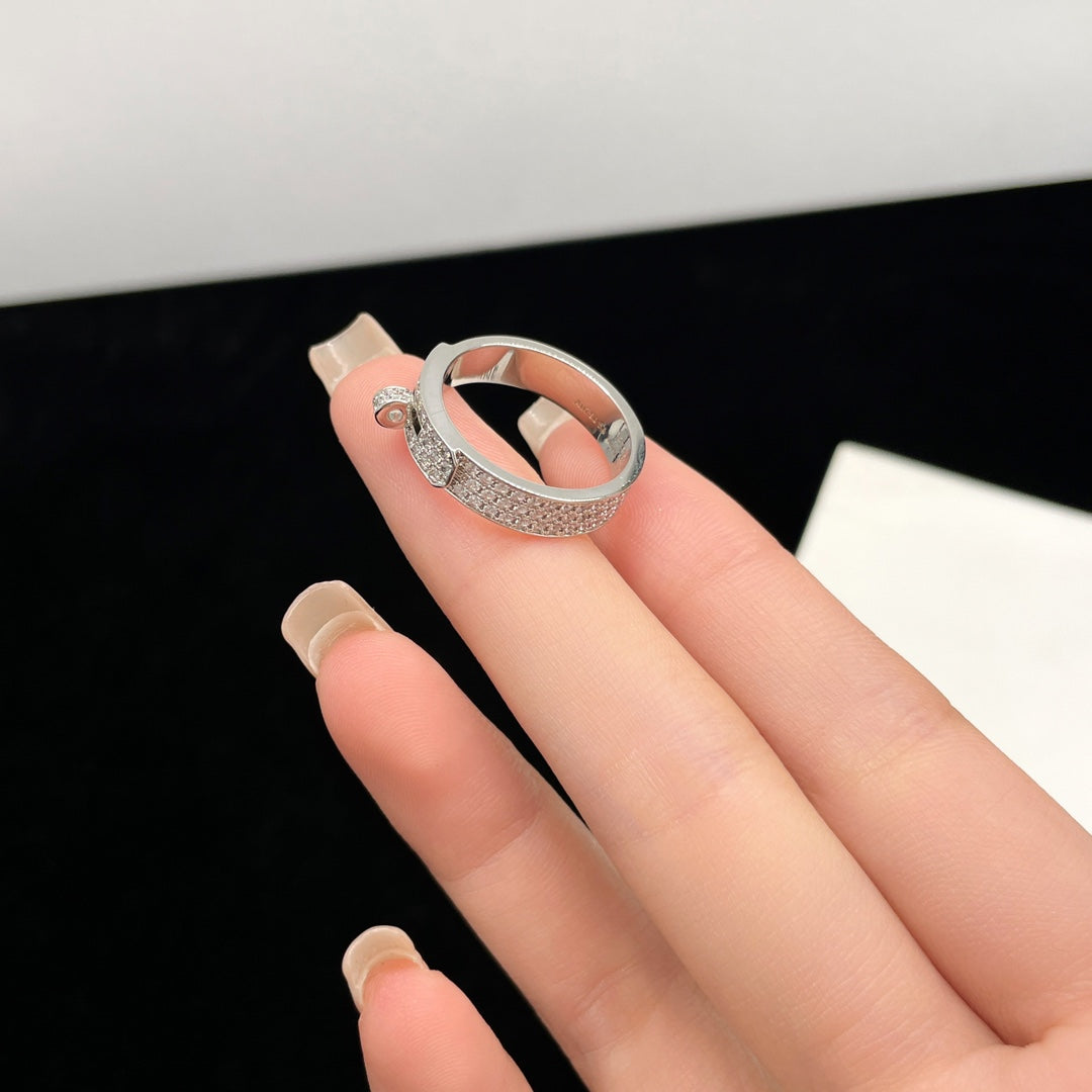 [Luxe Jewels]KELLY SILVER DIAMOND RING