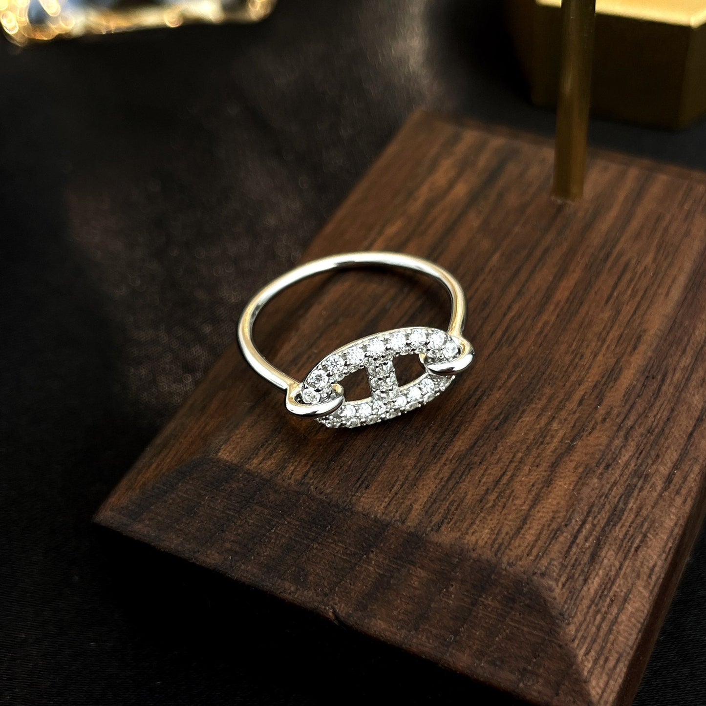 [Luxe Jewels]RONDE SMALL SILVER DIAMOND RING