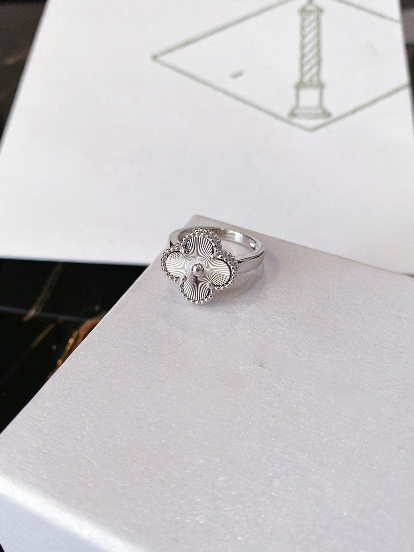 [Luxe Jewels]CLOVER SILVER RING