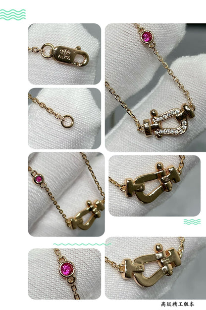 [Luxe Jewels]フォース10 ダイヤモンド ピンクゴールドネックレス