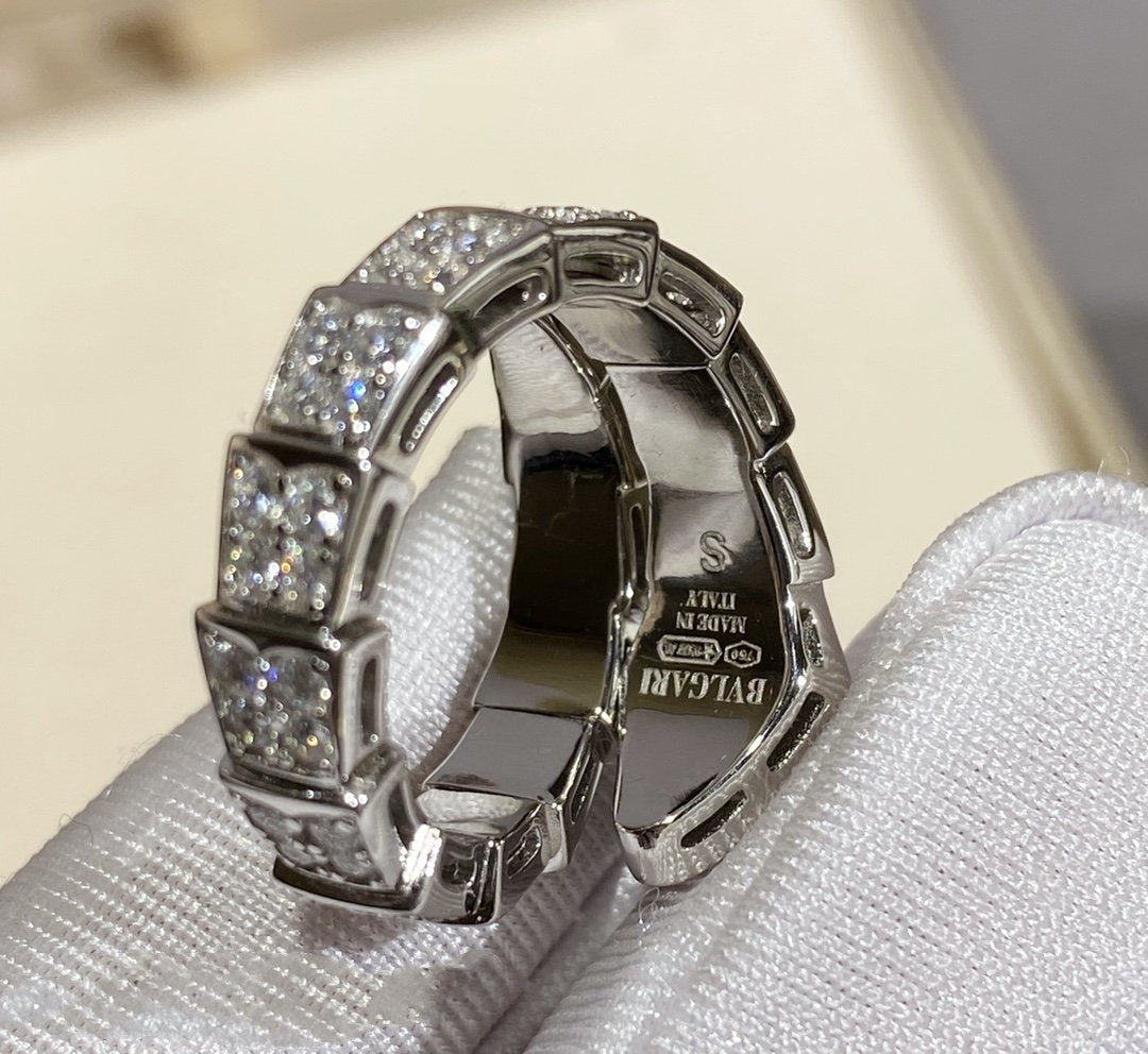 [MERA]SERPENTI RING SILBER MIT DIAMANTEN