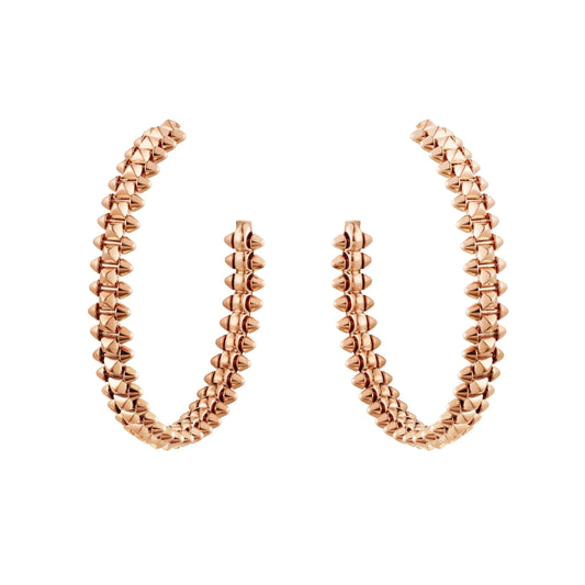 [Luxe Jewels]CLASH LARGE HOOP EARRINGS