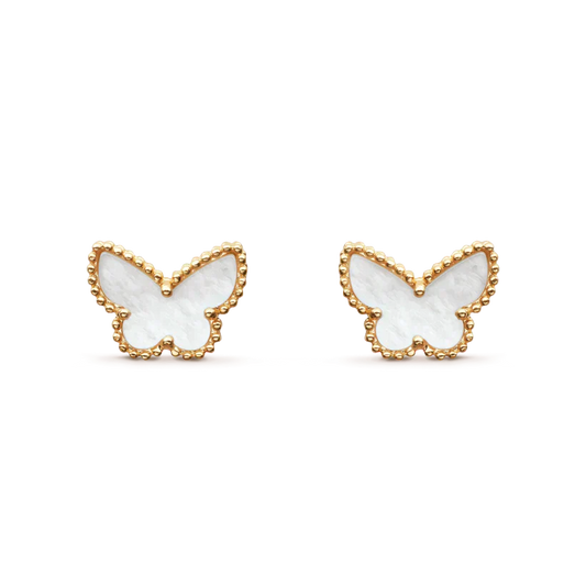 [Luxe Jewels]SWEET BUTTERFLY MOP EARSTUDS