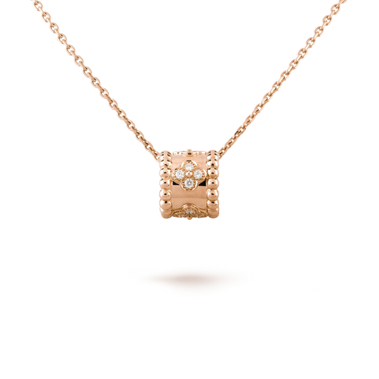 [Luxe Jewels]PERLEE PEDANT NECKLACE GOLD / ROSE GOLD