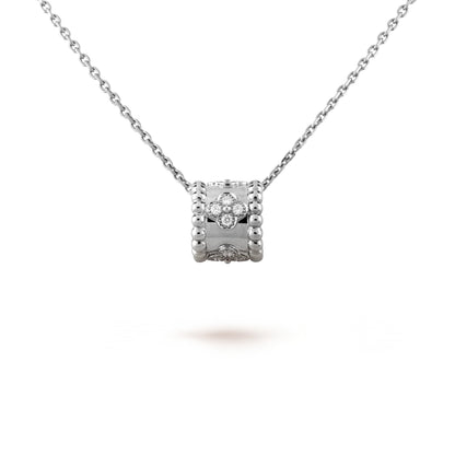 [Luxe Jewels]PERLEE PEDANT SIVLER DIAMOND NECKLACE