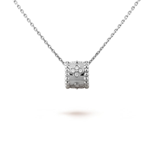 [Luxe Jewels]PERLEE PEDANT SIVLER DIAMOND NECKLACE