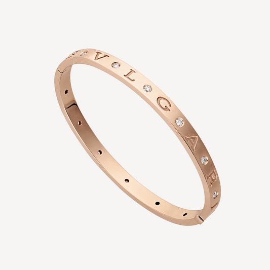 [Luxe Jewels]ZERO 1 PINK GOLD 12 DIAMONDS BRACELET