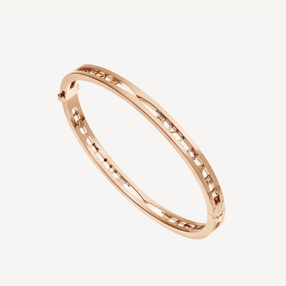 [Luxe Jewels]ZERO 1 SPIRAL LOGO PINK GOLD BRACELET