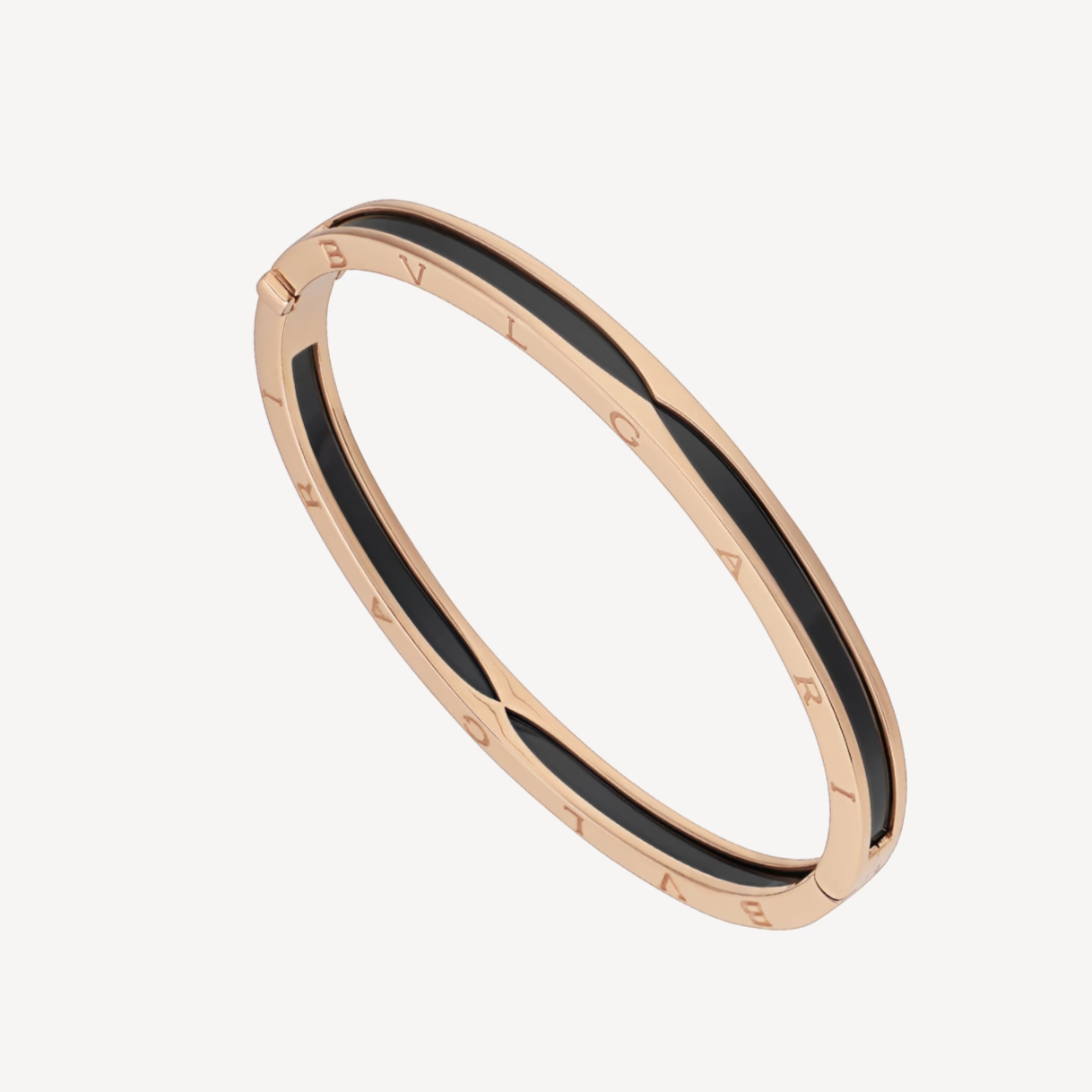 [Luxe Jewels]ZERO 1 PINK GOLD WITH BLACK CERAMIC BRACELET