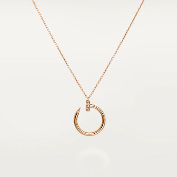 [Luxe Jewels]JUSTE NECKLACE PINK GOLD