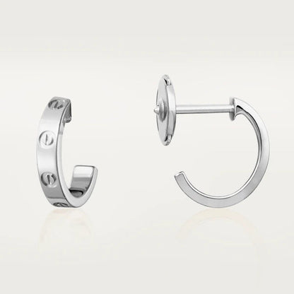 [Luxe Jewels]LOVE EARRINGS 2.65MM SILVER