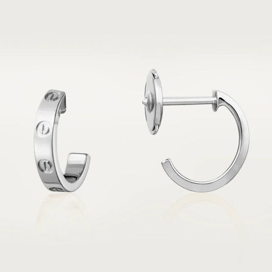 [Luxe Jewels]LOVE EARRINGS 2.65MM SILVER