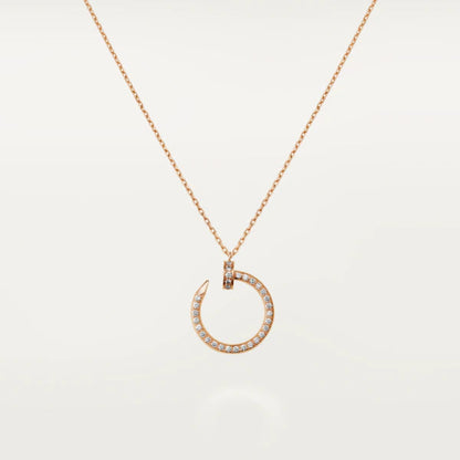 [Luxe Jewels]JUSTE NECKLACE PINK GOLD DIAMONDS