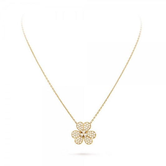 [Luxe Jewels]FLOWER DIAMOND NECKLACE