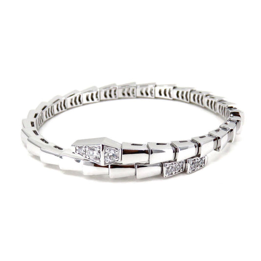 [Luxe Jewels]SERPENTI BRACELET DIAMONDS SILVER