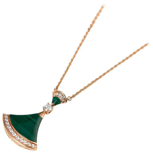 [Luxe Jewels]DREAM NECKLACE MALACHITE DIAMOND