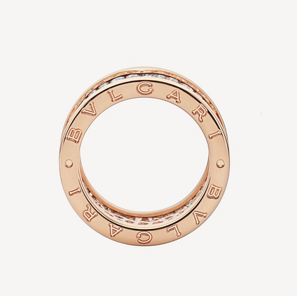 [Luxe Jewels]ZERO 1 WITH PAVED DIAMONDS ON THE SPIRAL RING