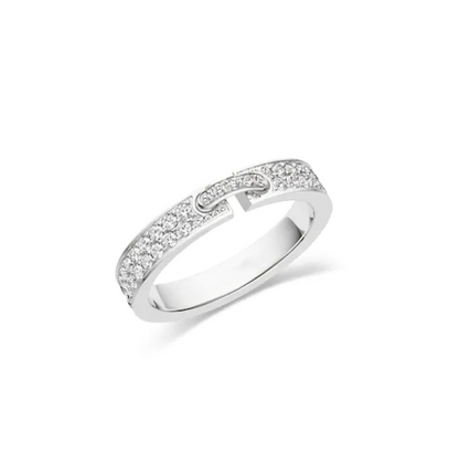 [Luxe Jewels]ALLIANCE LIENS VIDENCE PAVED DIAMOND 4MM RING