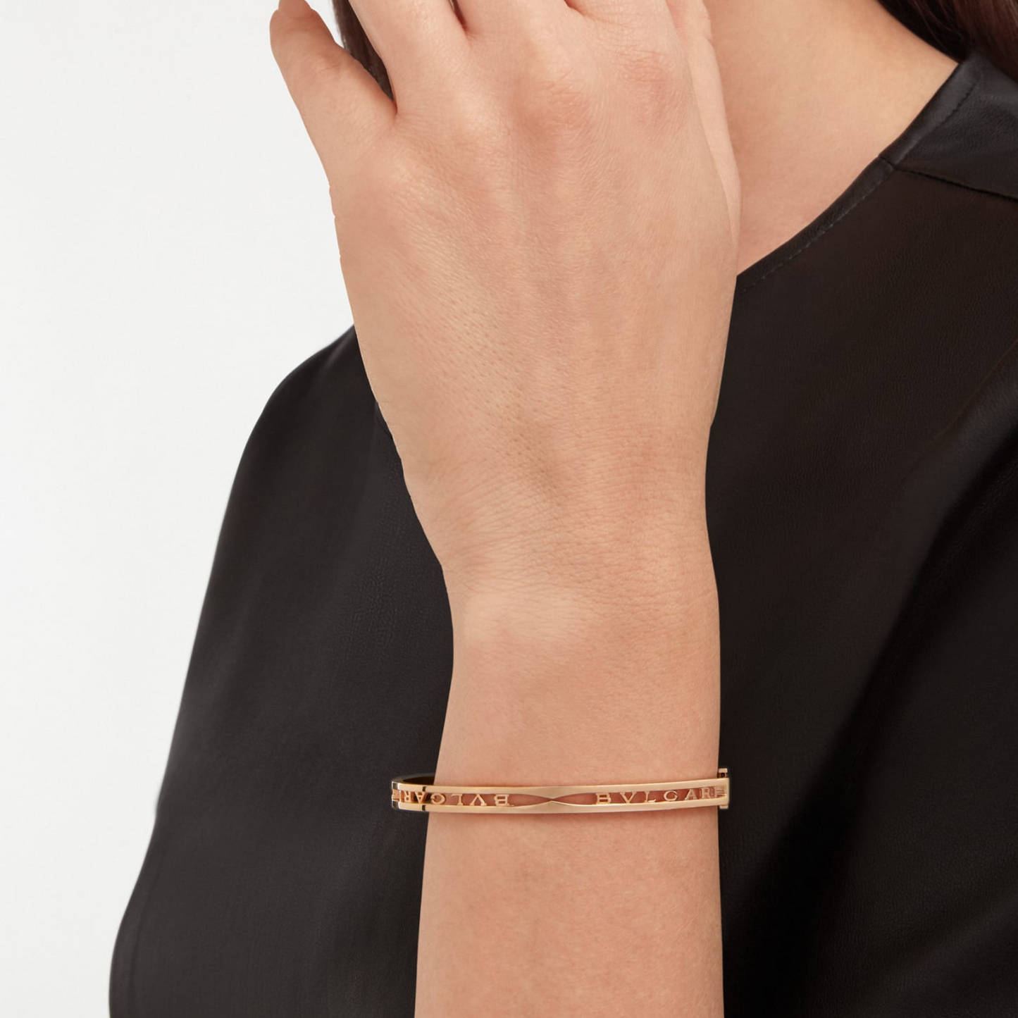 [Luxe Jewels]ZERO 1 SPIRAL LOGO PINK GOLD BRACELET