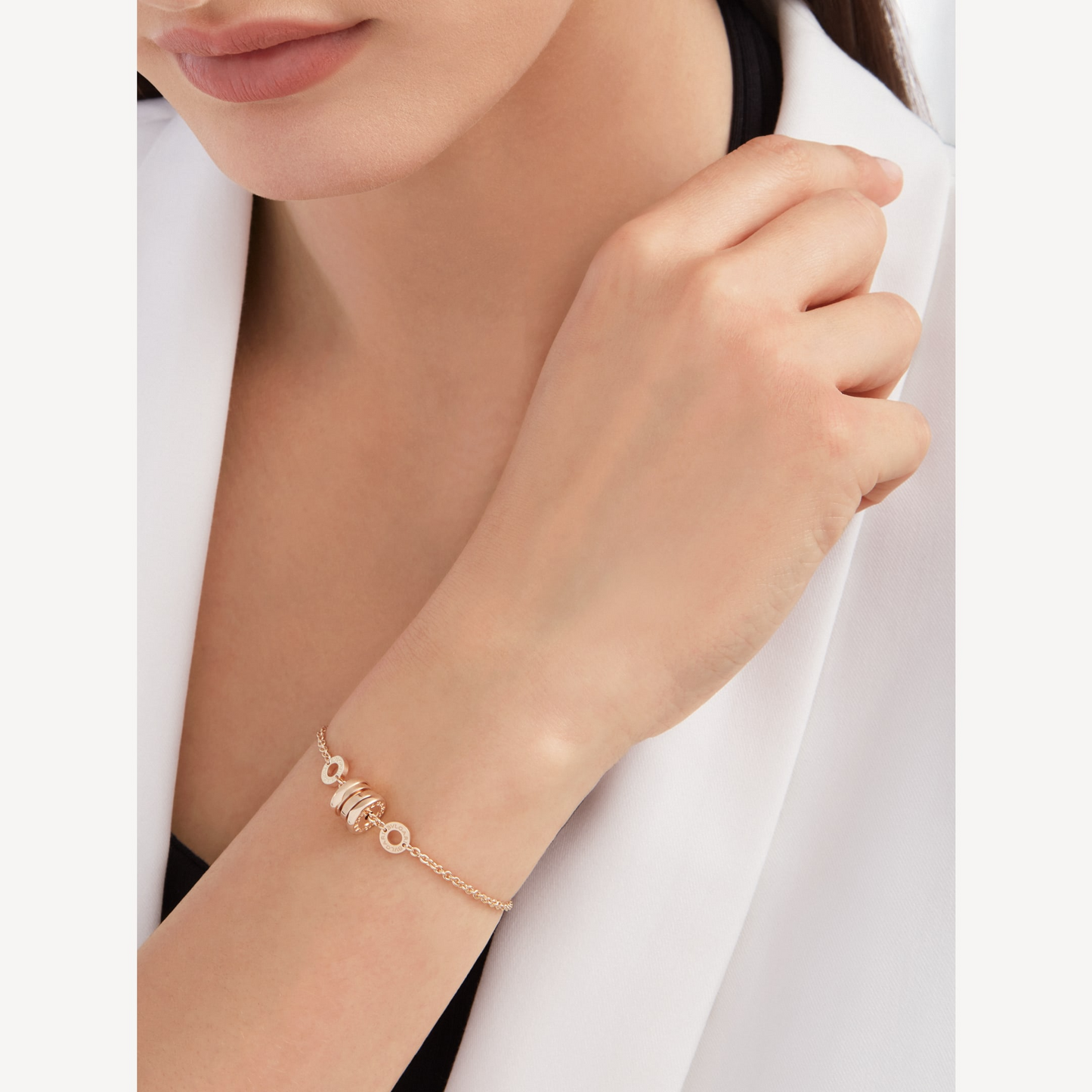 [Luxe Jewels]ZERO 1 SOFT PINK GOLD BRACELET