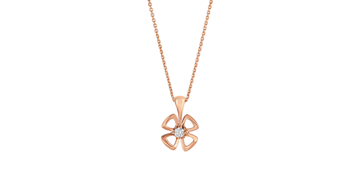 [Luxe Jewels]FIOREVER NECKLACE DIAMOND CENTER