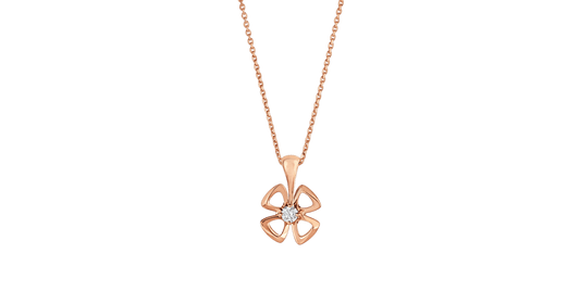 [Luxe Jewels]FIOREVER NECKLACE DIAMOND CENTER