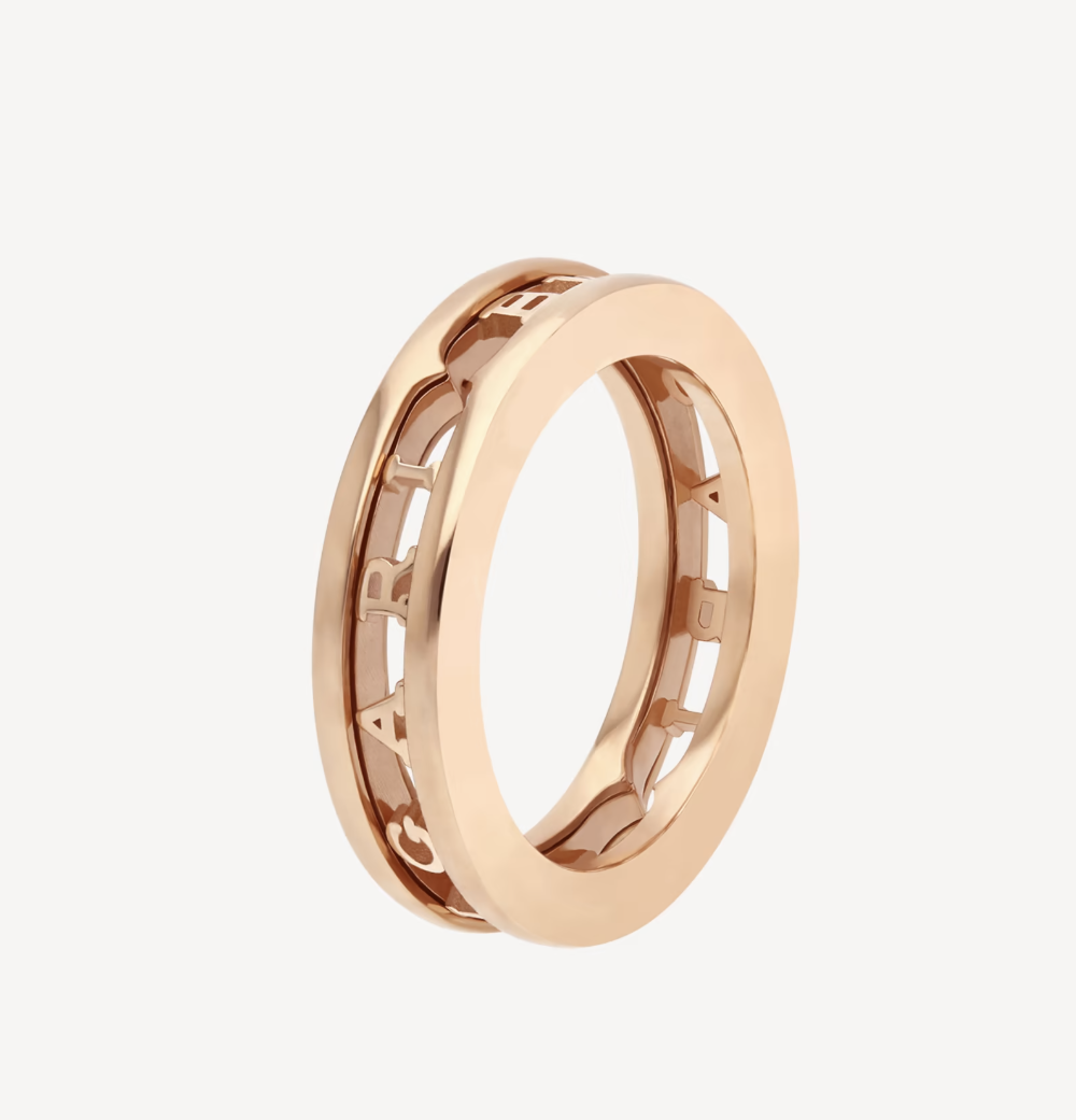 [Luxe Jewels]ZERO 1 ONE-BAND WITH OPENWORK LOGO SPIRAL RING