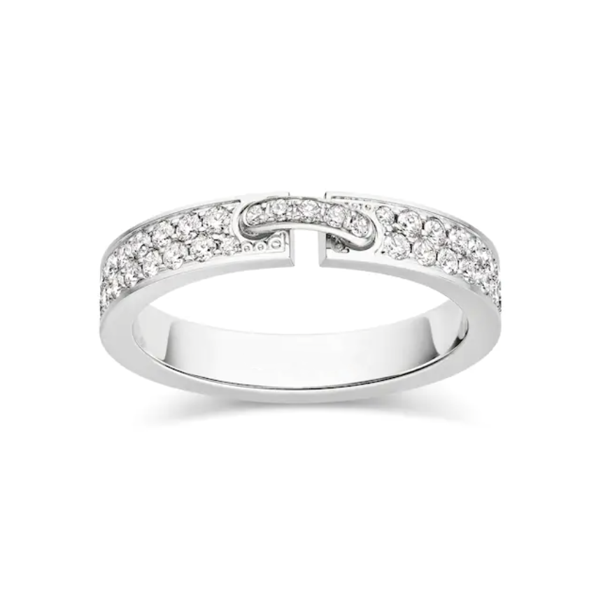 [Luxe Jewels]ALLIANCE LIENS VIDENCE PAVED DIAMOND 4MM RING