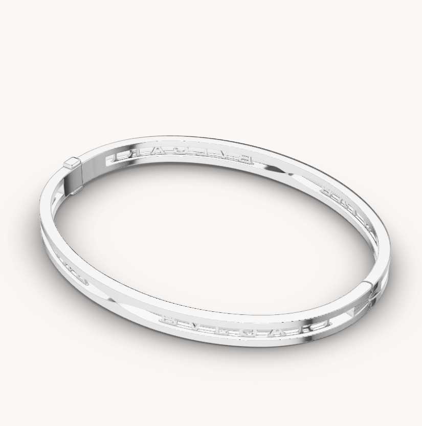 [Luxe Jewels]ZERO 1 SPIRAL LOGO SILVER BRACELET