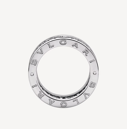 [Luxe Jewels]ZERO 1 WITH PAVED DIAMONDS ON THE SPIRAL RING