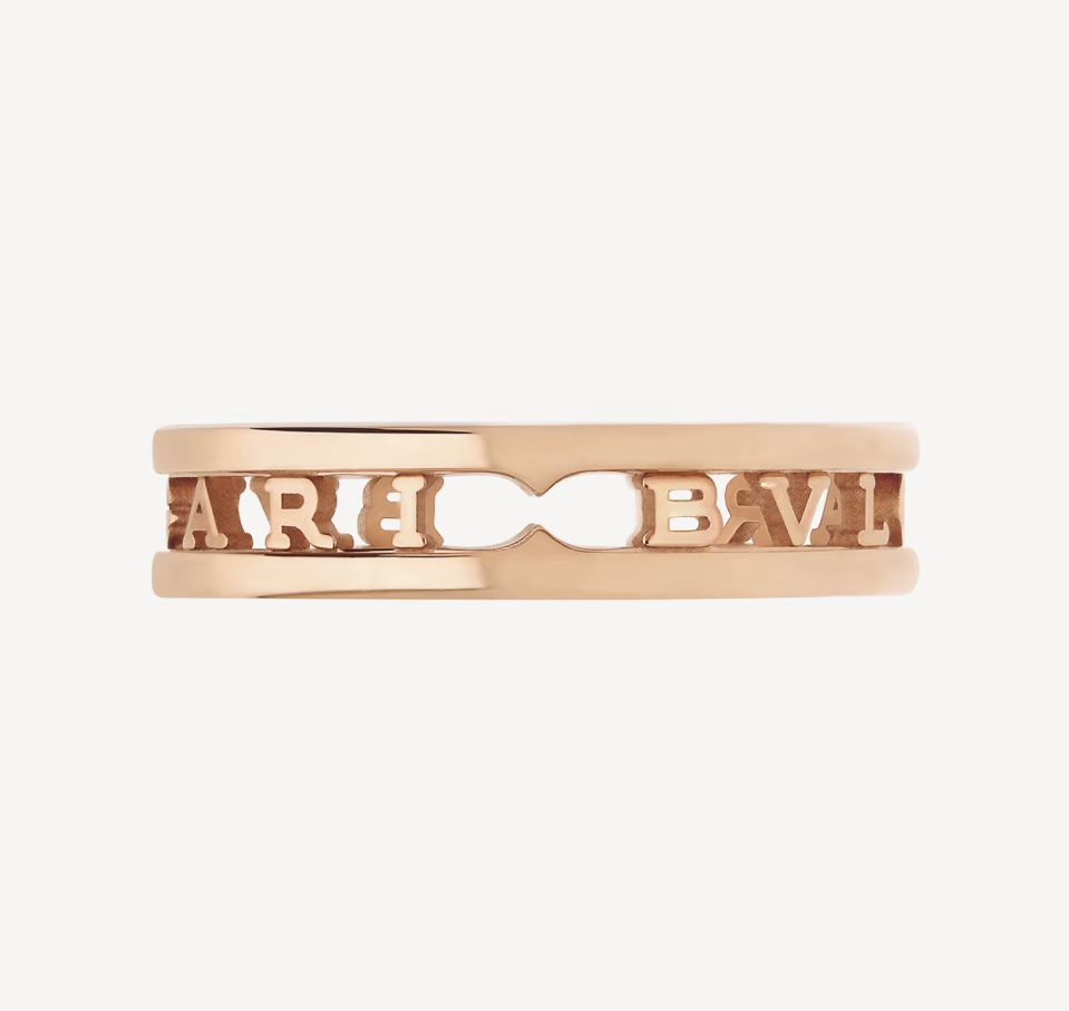 [Luxe Jewels]ZERO 1 ONE-BAND WITH OPENWORK LOGO SPIRAL RING