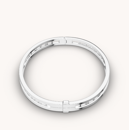 [Luxe Jewels]ZERO 1 SPIRAL LOGO SILVER BRACELET