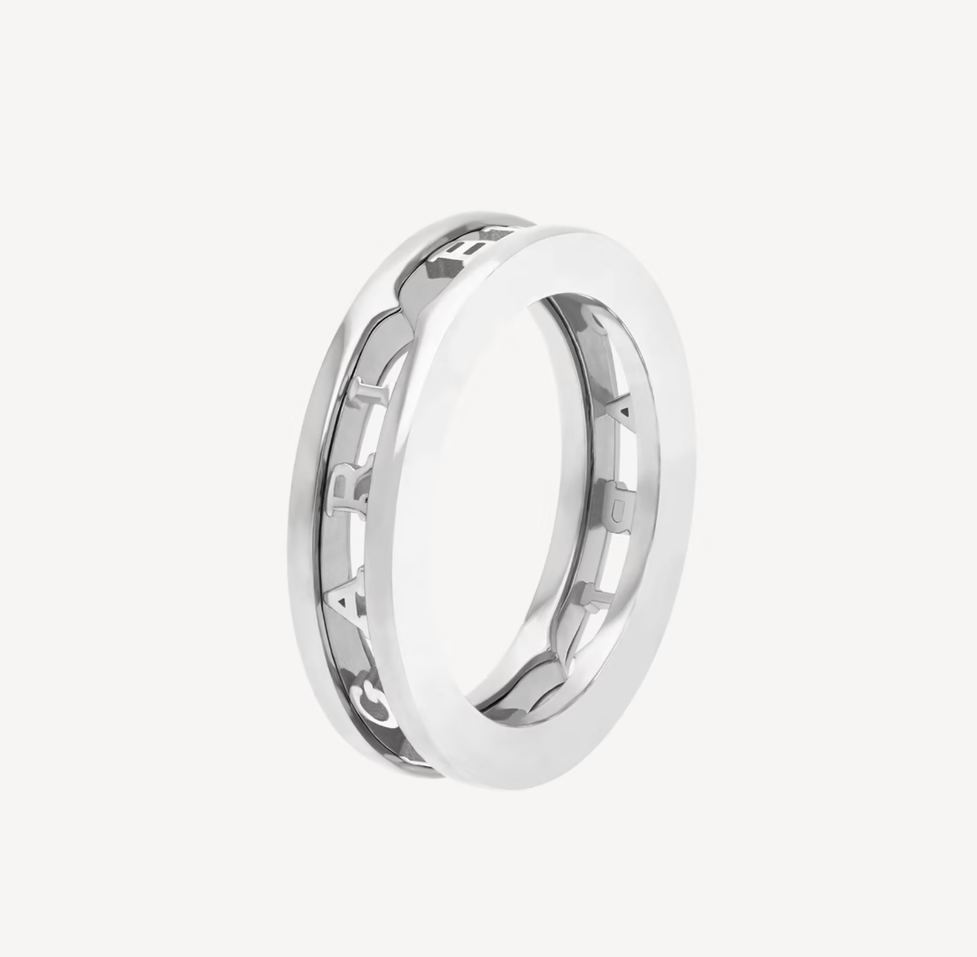 [Luxe Jewels]ZERO 1 ONE-BAND WITH OPENWORK LOGO SPIRAL RING