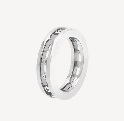 [Luxe Jewels]ZERO 1 ONE-BAND WITH OPENWORK LOGO SPIRAL RING