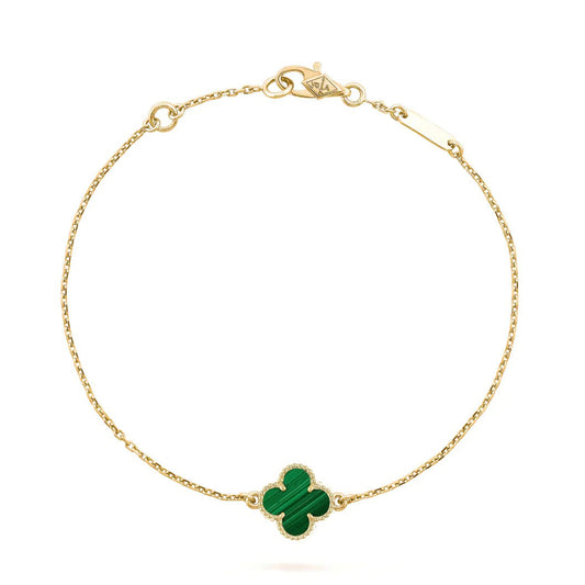 [Luxe Jewels]CLOVER BRACELET MALACHITE 1 MOTIF