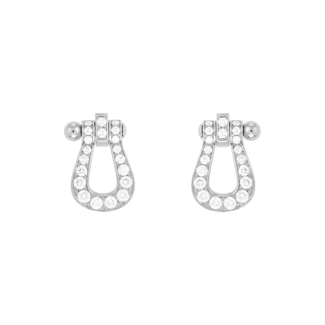 [Luxe Jewels]FORCE 10 FULL DIAMOND STUD EARRINGS MINI MODEL