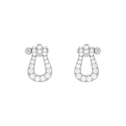 [Luxe Jewels]FORCE 10 FULL DIAMOND STUD EARRINGS MINI MODEL