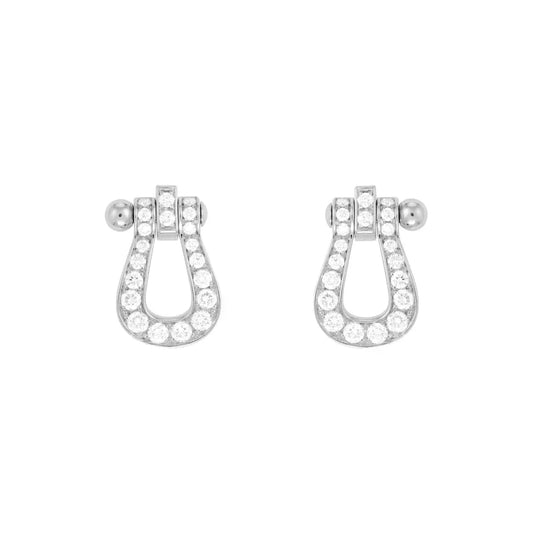 [Luxe Jewels]FORCE 10 FULL DIAMOND STUD EARRINGS MINI MODEL