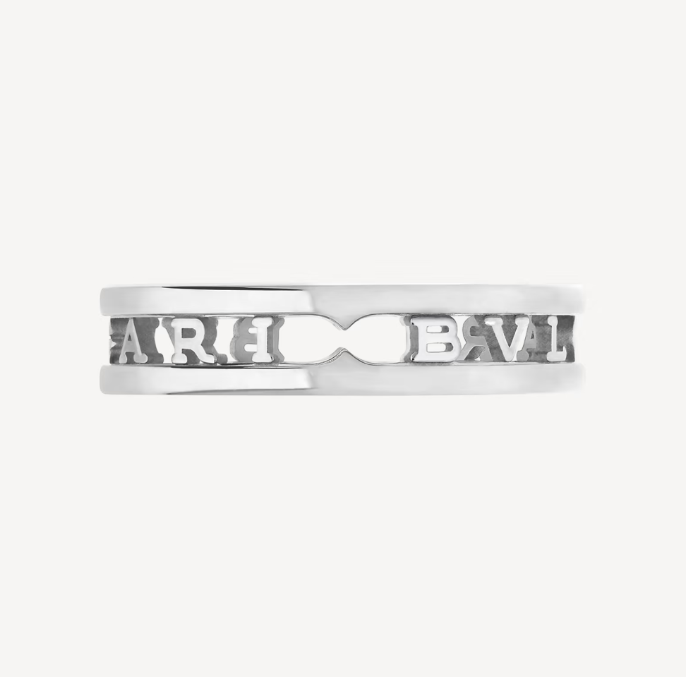 [Luxe Jewels]ZERO 1 ONE-BAND WITH OPENWORK LOGO SPIRAL RING