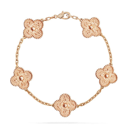 [Luxe Jewels]CLOVER 5 MOTIFS BRONZING BRACELET