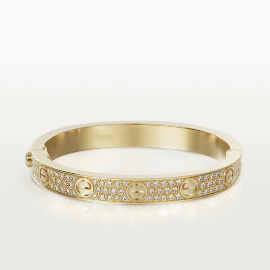 [Luxe Jewels]LOVE BRACELET 6.1MM DIAMOND-PAVED