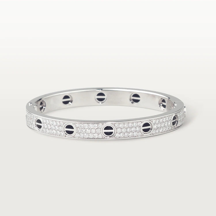 [Luxe Jewels]LOVE BRACELET 6.1MM DIAMOND-PAVED CERAMIC