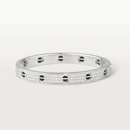 [Luxe Jewels]LOVE BRACELET 6.1MM DIAMOND-PAVED CERAMIC