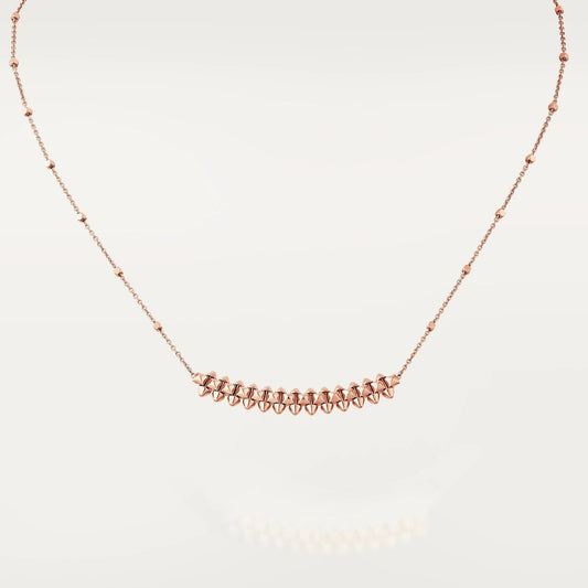 [Luxe Jewels]CLASH PINK GOLD NECKLACE