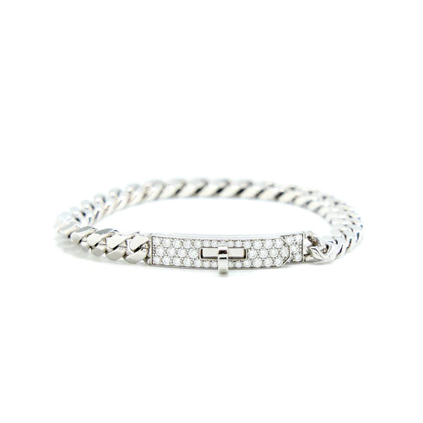 [Luxe Jewels]KELLY CHAIN SILVER DIAMOND BRACELET